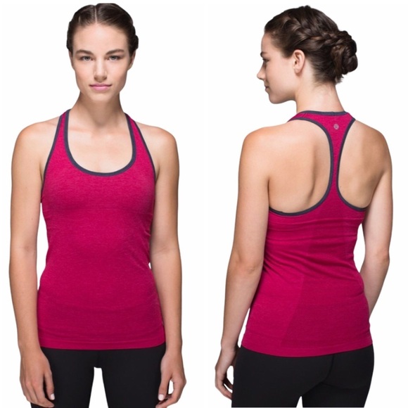 Lululemon ebb & flow berry racerback tank top size 6 - Picture 1 of 8